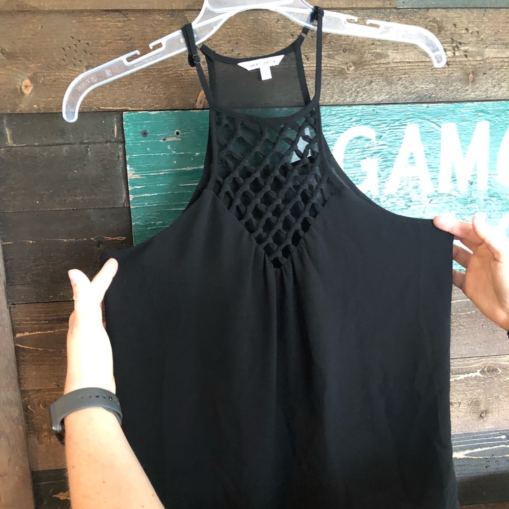 Black tank top